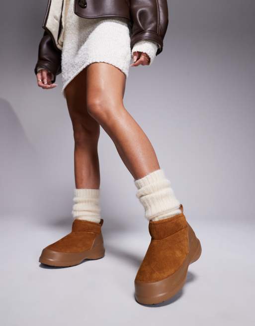 Moon Boot unisex Luna Low boots in tan