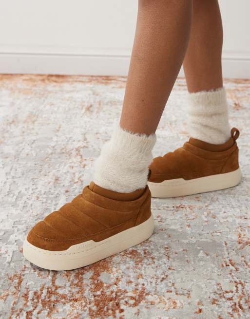 Moon Boot unisex Park mules in tan