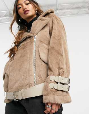 moon river tan moto jacket