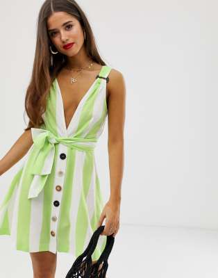 asos lime dress
