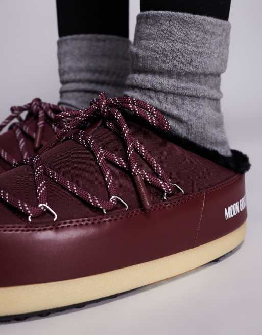 Moonboot EVX mule in burgundy, 4 of 4