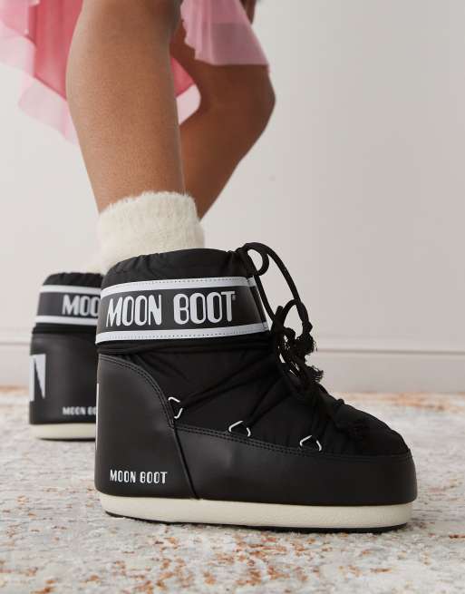 Moonboot Icon Bottes basses Noir ASOS