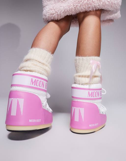 Moonboot - Icon - Doposci bassi rosa chiaro | ASOS