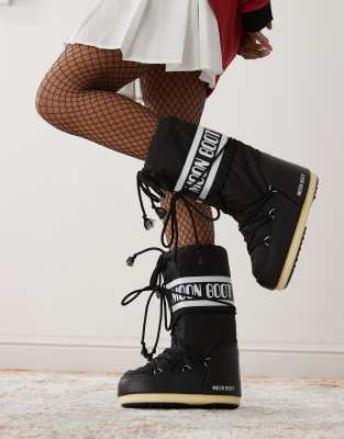 Moonboot Icon High Boots In Black