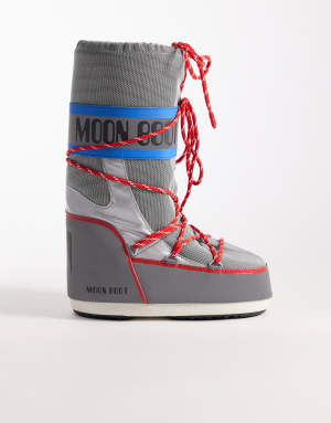 Moonboot Icon High space racing snowboot in silver