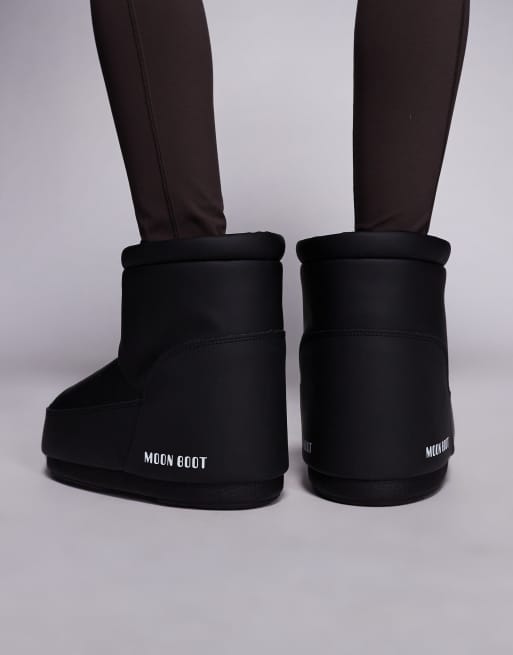 Moonboot - Icon Low - Bottes basses sans lacets en caoutchouc - Noir, 4 de 4