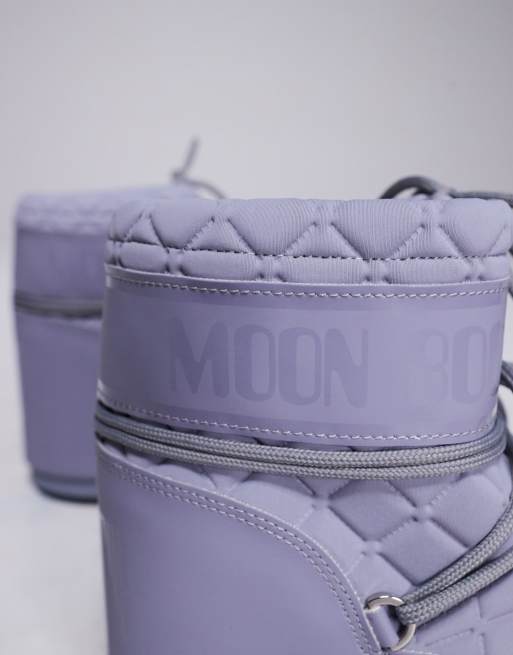 ショートブーツ・ブーティ MOON BOOT 'Icon Low Quilt' ankle boots Gray Icon Low Quilt snow boots in grey - Moon Boot | Mytheresa