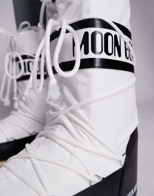 Moonboot Icon Nylon snowboot in white, 4 of 4