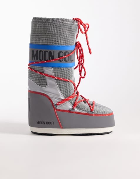 Moonboot - Icon Space Racing - Bottes de neige hautes - Argenté - view 1