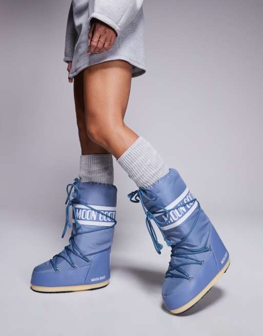 Asos blue boots online