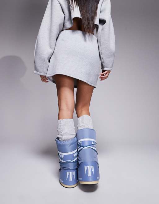 Icon Moonboots Hellblau ICON LOW NYLON STIEFEL BLAU Moon Boot®