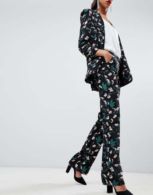 Morgan allover floral cigarette pants