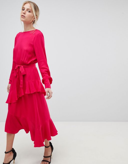 Morgan Dress With Frill Overlay | ASOS