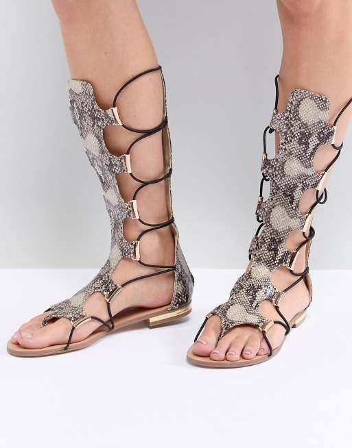 Morgan Knähög Gladiator Sandal