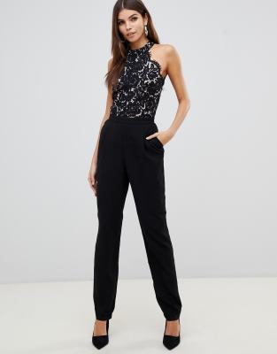 adrianna papell scalloped jumpsuit