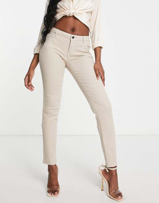 Morgan - Lysebrune skinny-jeans