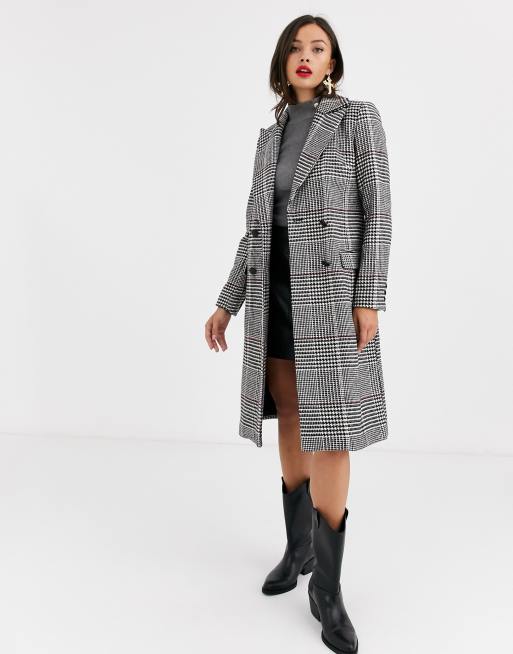 manteau carreaux morgan