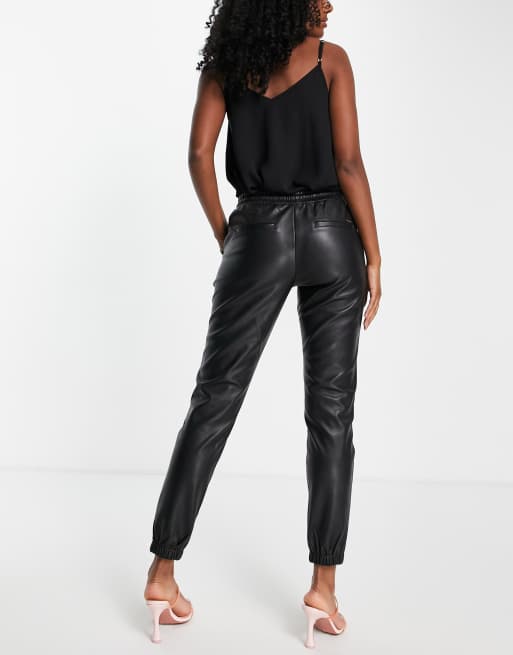 Morgan pantalon simili discount cuir