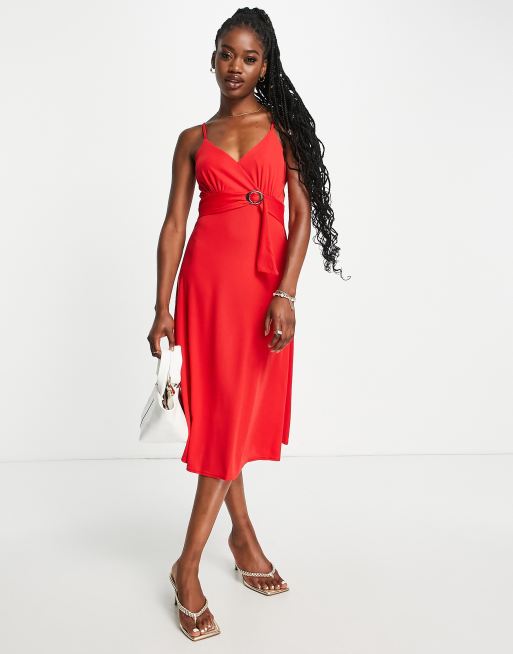 Floaty wrap sale midi dress