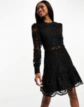 River Island beaded shirt dress in black | ASOS