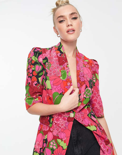 Blazer discount fleuri zara