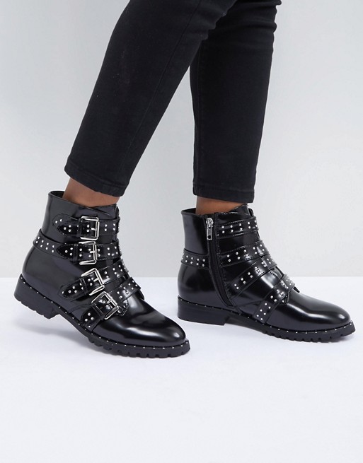 Morgan Studded Strap Ankle Boot | ASOS