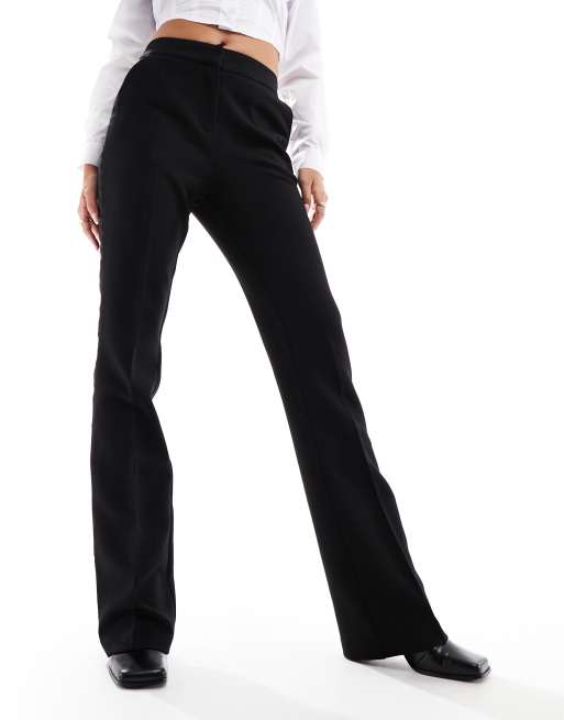 Black trousers with silver best sale side stripe