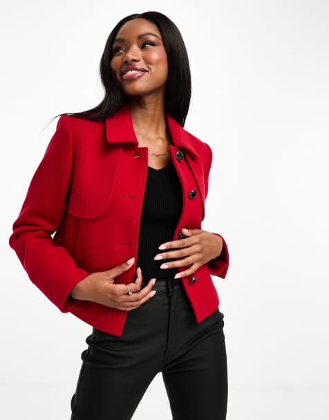 Red on sale jacket women