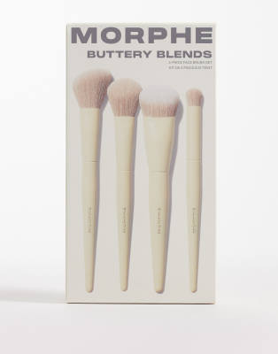 Morphe Buttery Blends 4-piece Face Brush Set-no Colour In Transparent