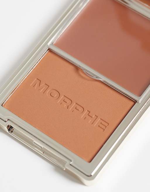 Morphe – Cheek Thrills Bronze & Tone Bronzer Duo – Zestaw dwóch produktów do makijażu – Tulum Trip, 4 z 4