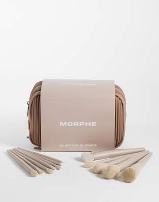 Morphe Custom Blends 12 Piece Face & Eye Brush Set-brown