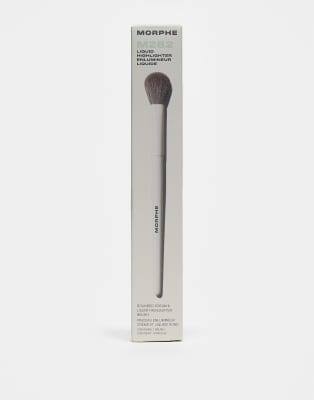 Morphe M282 Rounded Cream & Liquid Highlight Brush-no Colour In Transparent
