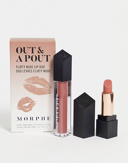 Morphe Out & A Pout Nude Lip Duo - Flirty