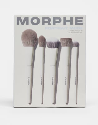Morphe Portrait Mode 5-Piece Face Brush Set | ASOS
