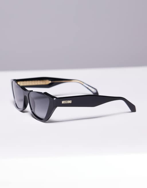Moschino cat eye sunglasses in black - BLACK, 2 of 3