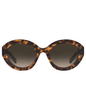 Moschino cat eye sunglasses in brown
