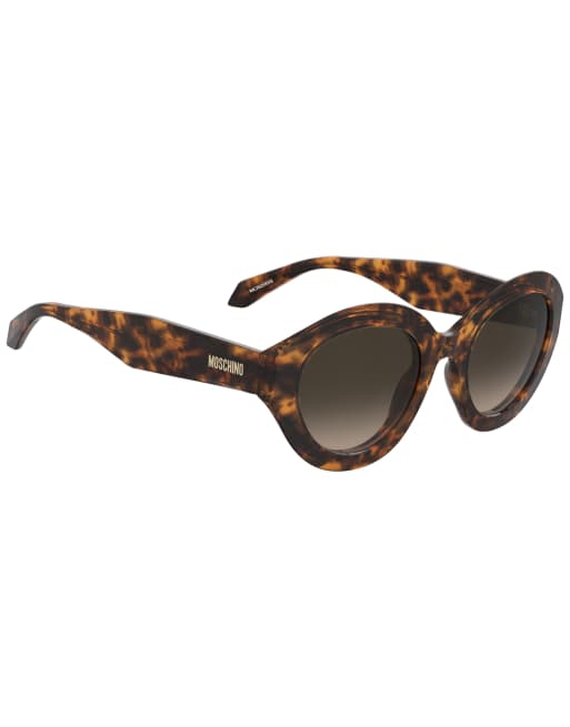 Moschino - Cat eye zonnebril in bruin, 3 van 4