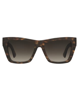 Moschino - Eckige Sonnenbrille in Braun-Brown