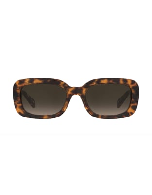 Moschino - Eckige Sonnenbrille in Braun-Brown