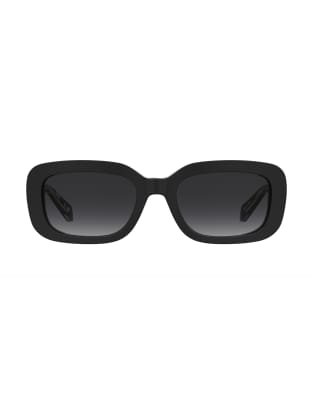 Moschino - Eckige Sonnenbrille in Schwarz