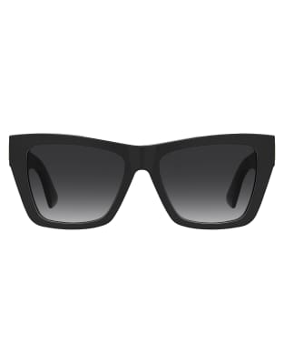 Moschino - Eckige Sonnenbrille in Schwarz