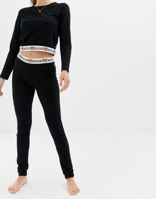 moschino leggings and crop top