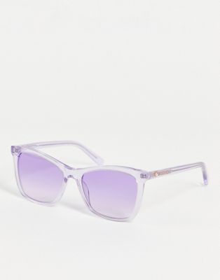 Moschino – Love ‑ Eckige Sonnenbrille-Lila