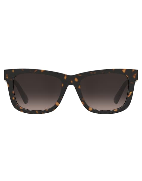 Moschino - Lunettes de soleil carrées - Marron Havane - view 1