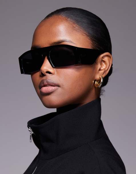 Moschino - Lunettes de soleil carrées - Noir - view 1