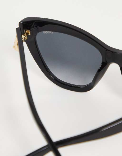 Moschino - Lunettes de soleil yeux de chat avec détail ourson - Noir, 4 de 4