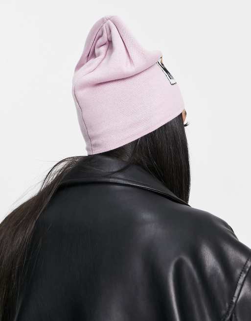 Moschino – Mütze in Rosa mit großem Teddybär-Logo, 3 von 4