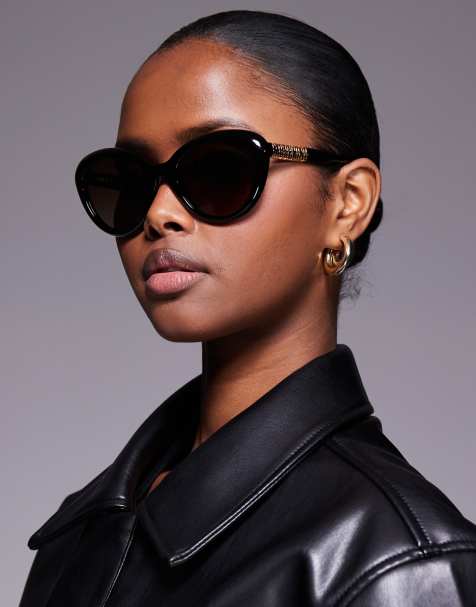 Moschino - Occhiali da sole cat-eye neri - view 1