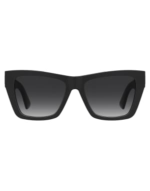 Moschino square framed sunglasses in black