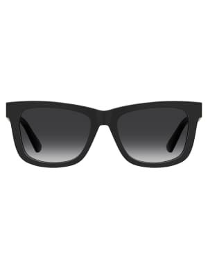 Moschino square shaped sunglasses in black
